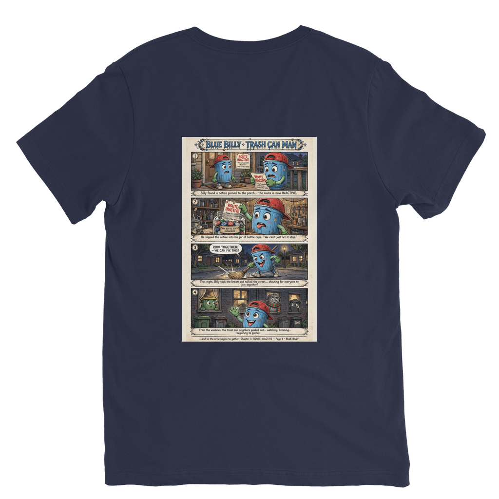 Trash Can Row – Premium V-Neck T-Shirt