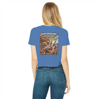 The Silver Shivers Band Classic Women's Cropped Raw Edge T-Shirt