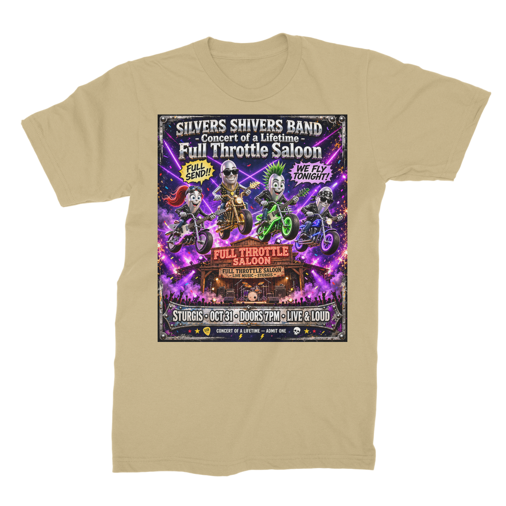 The Silver Shivers Band Unisex Cotton T-Shirt