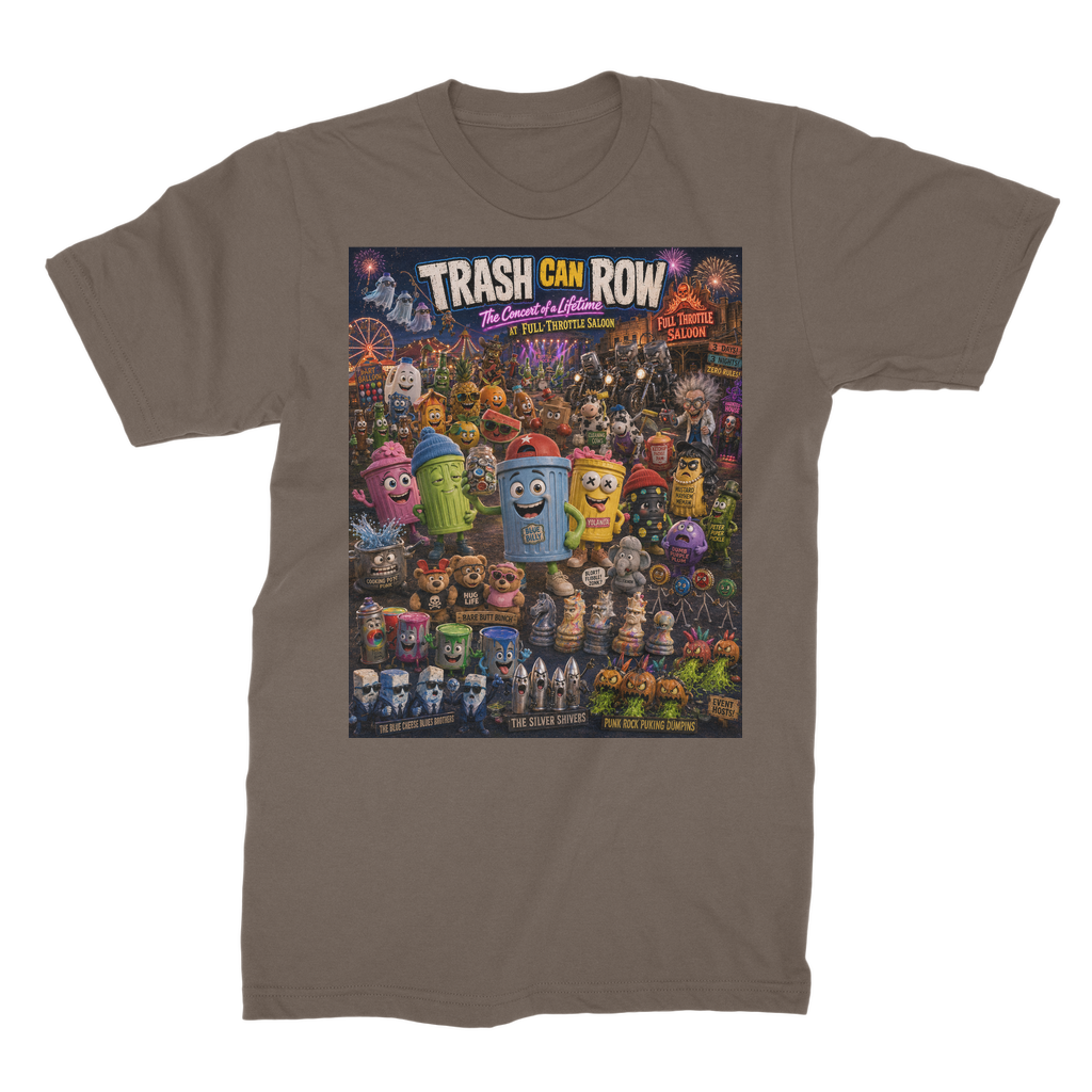 Trash Can Row: Concert for a Lifetime – Unisex Cotton T-Shirt