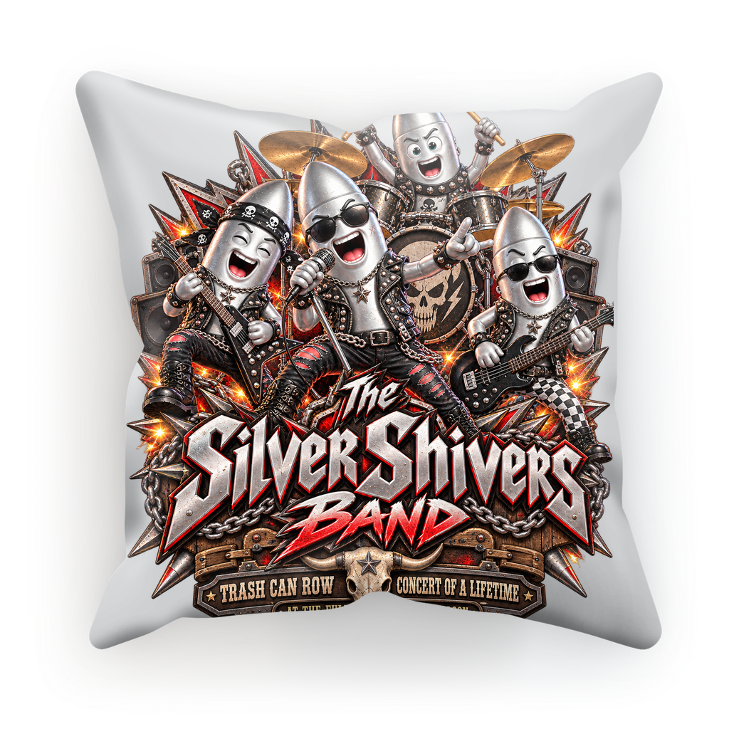 The Silver Shivers Band Sublimation Cushion Cover