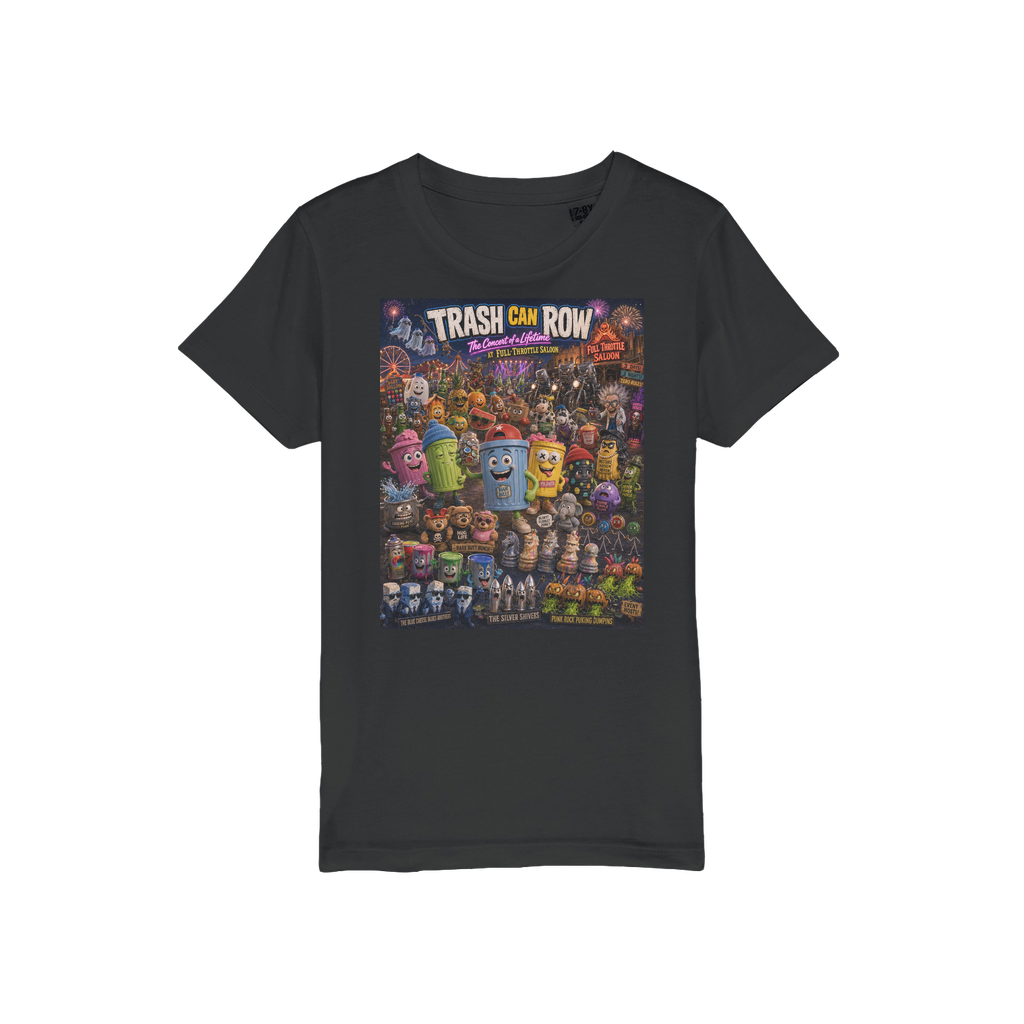 Trash Can Row CONCERT FOR A LIFETIME Organic Jersey Kids T-Shirt