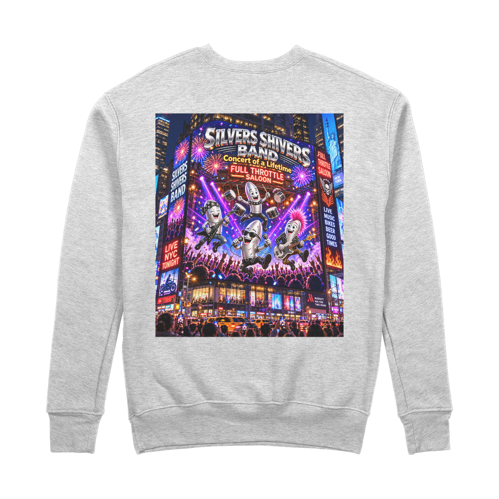 The Silver Shivers Band 100% Organic Cotton Sweatshirt