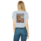 The Silver Shivers Band Classic Women's Cropped Raw Edge T-Shirt