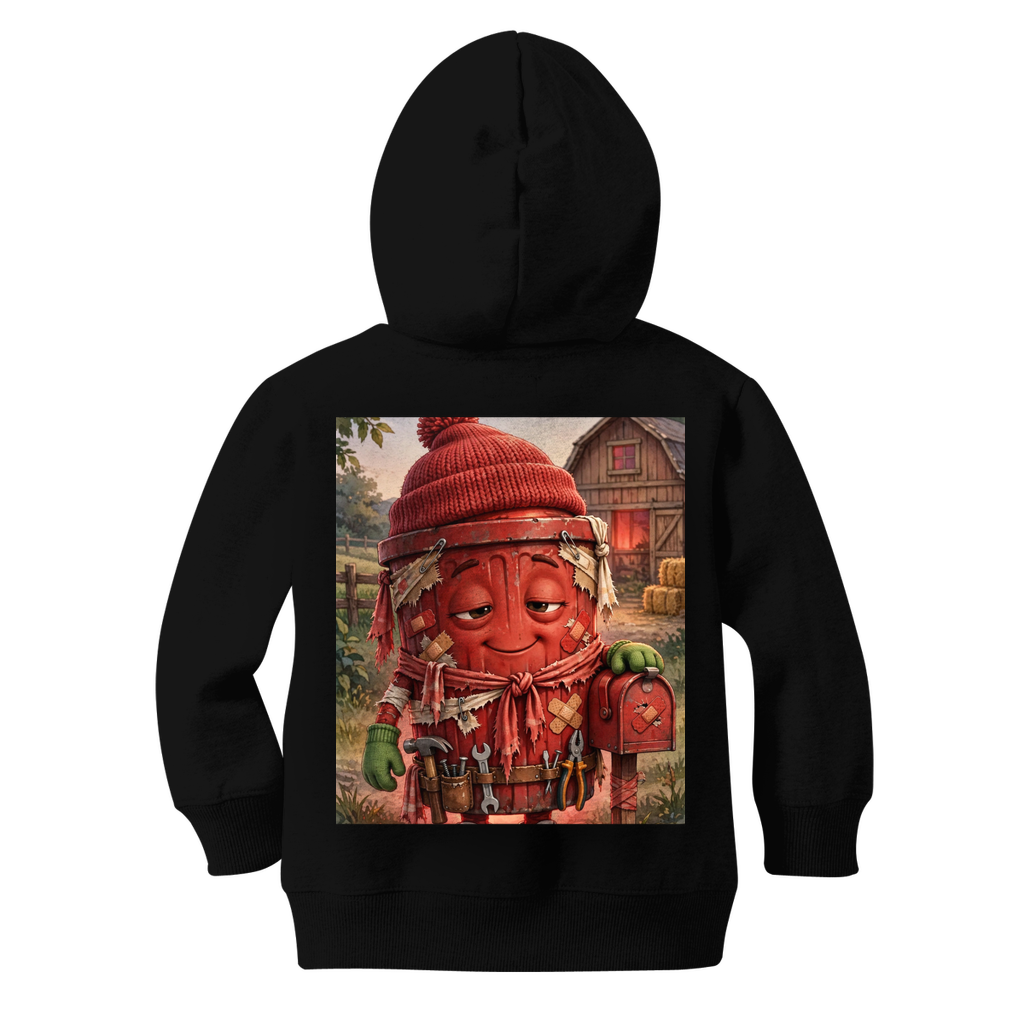 Trash Can Row Classic Kids Zip Hoodie