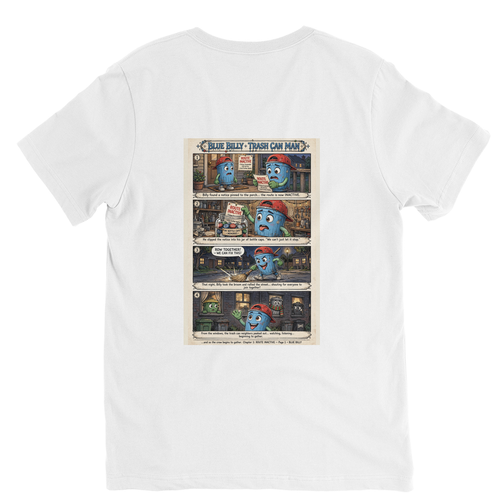 Trash Can Row – Premium V-Neck T-Shirt