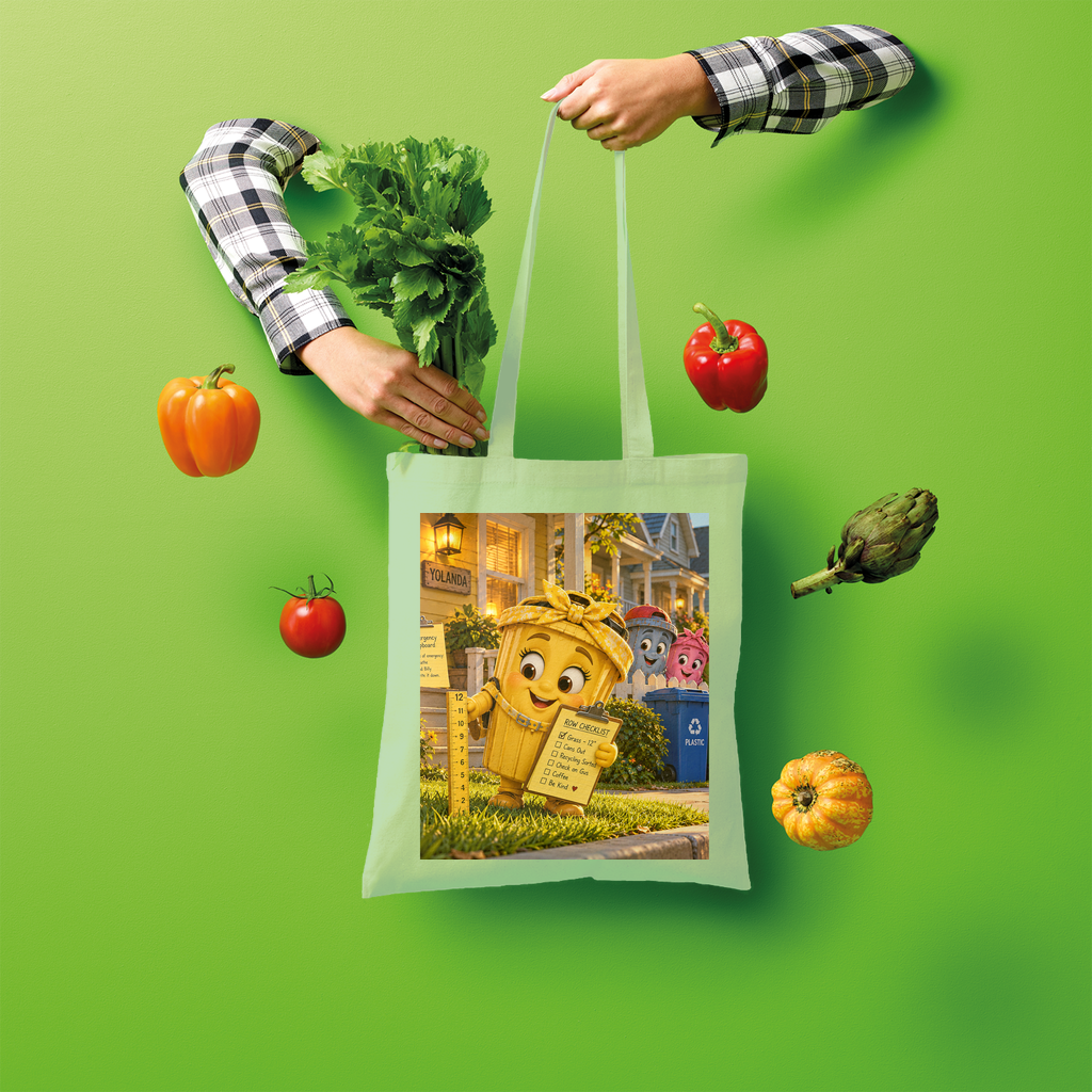 Trash Can Row Shopper Tote Bag