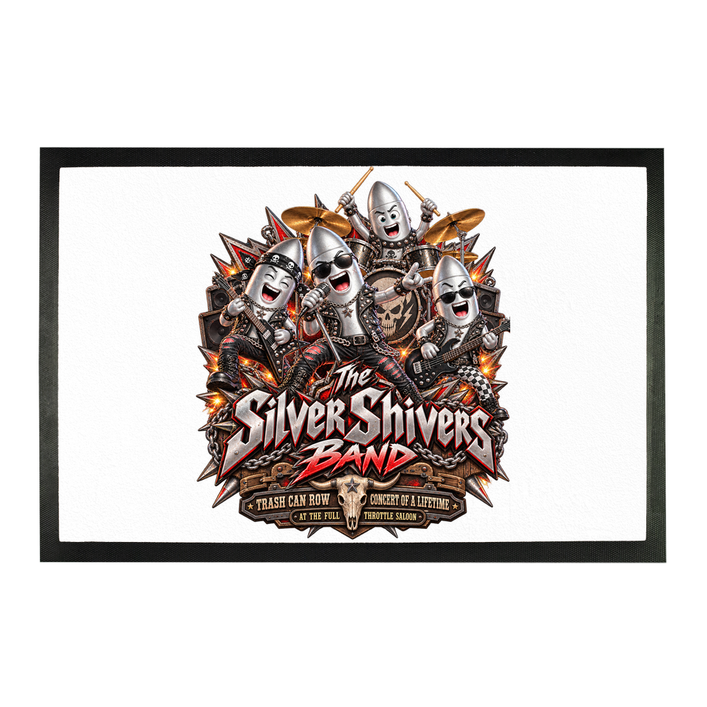 The Silver Shivers Band Sublimation Doormat