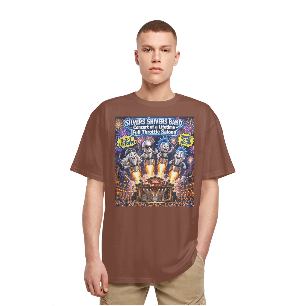 The Silver Shivers Band Heavy Oversized T-Shirt