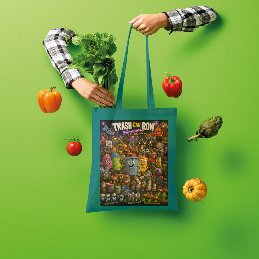 Trash Can Row CONCERT FOR A LIFETIME Shopper Tote Bag