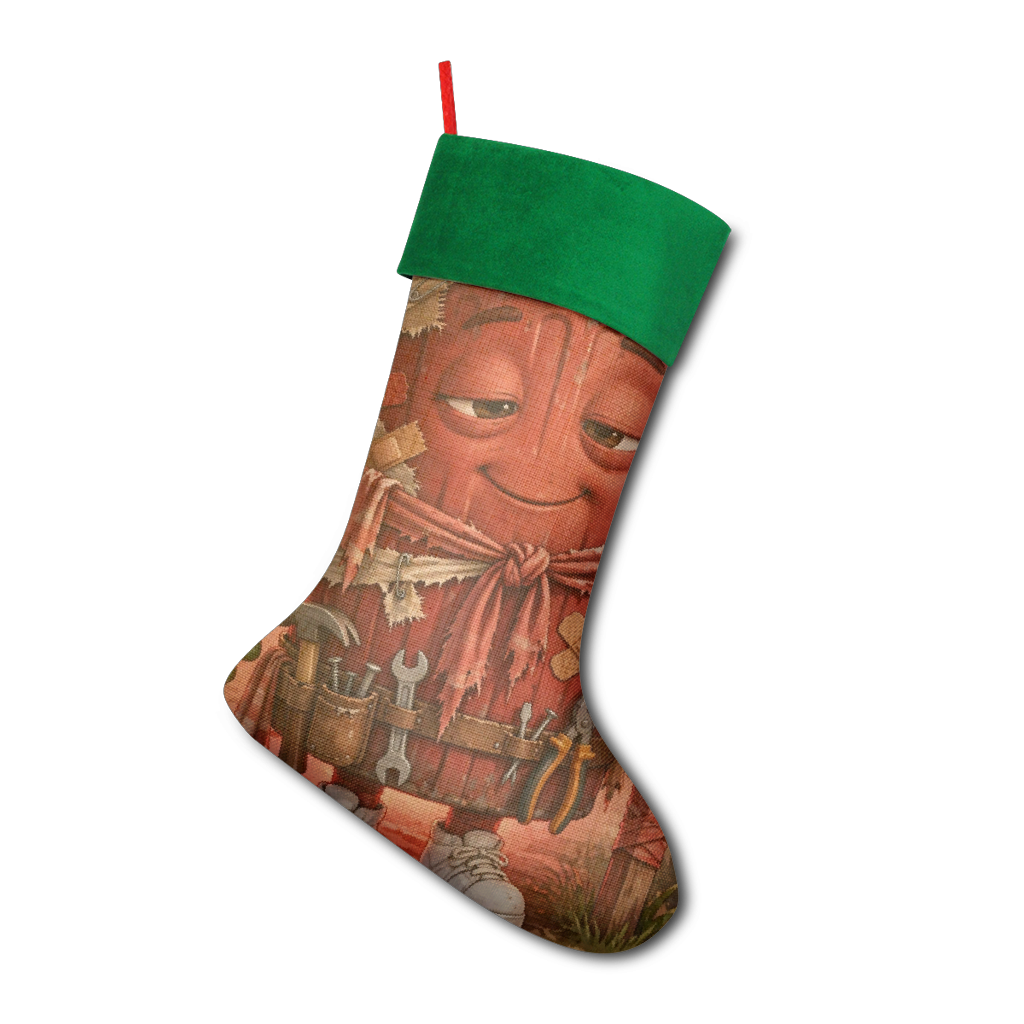 Trash Can Row – Sublimation Christmas Stocking
