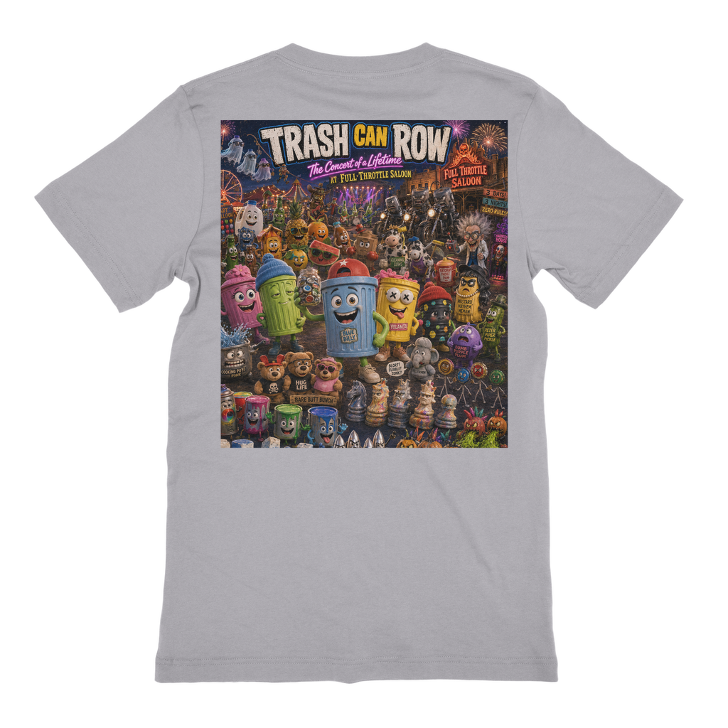 Trash Can Row: Concert for a Lifetime – Premium Jersey Adult T-Shirt