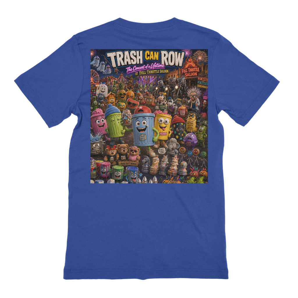 Trash Can Row: Concert for a Lifetime – Premium Jersey Adult T-Shirt