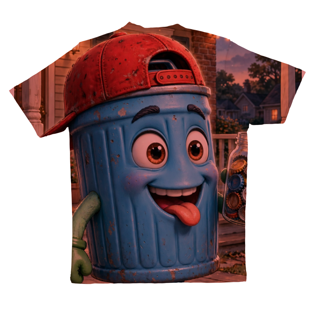 Trash Can Row – Sublimation Performance Adult T-Shirt