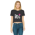 SARCASM 105 Classic Women's Cropped Raw Edge T-Shirt