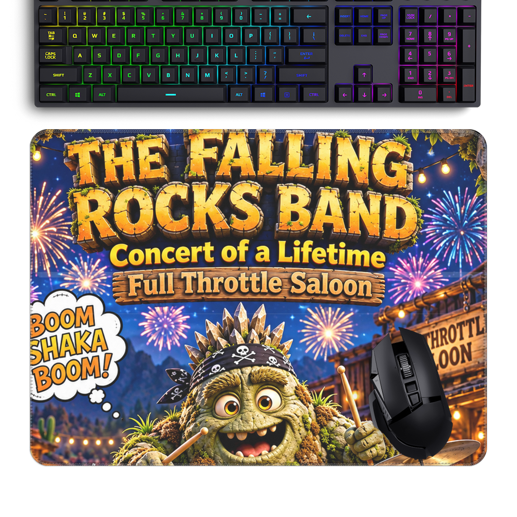 Falling Rocks COllection Large Gaming Pad