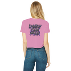 ANGRY CAN MAN 3.0 Classic Women's Cropped Raw Edge T-Shirt