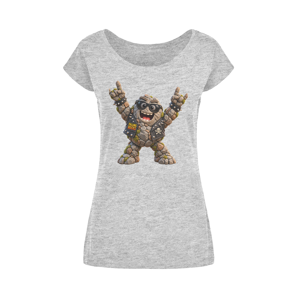 Falling Rocks COllection Wide Neck Womens T-Shirt XS-5XL