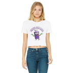 TRASH CAN MAN Classic Women's Cropped Raw Edge T-Shirt