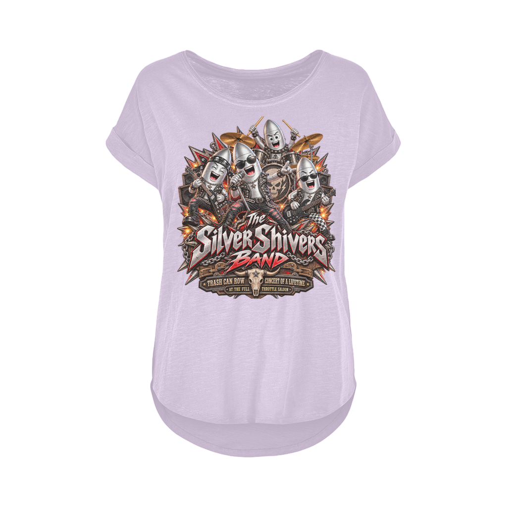 The Silver Shivers Band Women's Long Slub T-Shirt XS-5XL