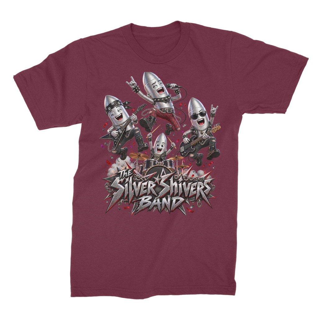 The Silver Shivers Band Unisex Heavy Cotton T-Shirt