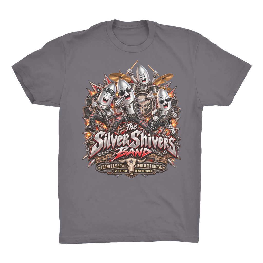 The Silver Shivers Band Organic Adult T-Shirt
