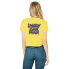 ANGRY CAN MAN 3.0 Classic Women's Cropped Raw Edge T-Shirt