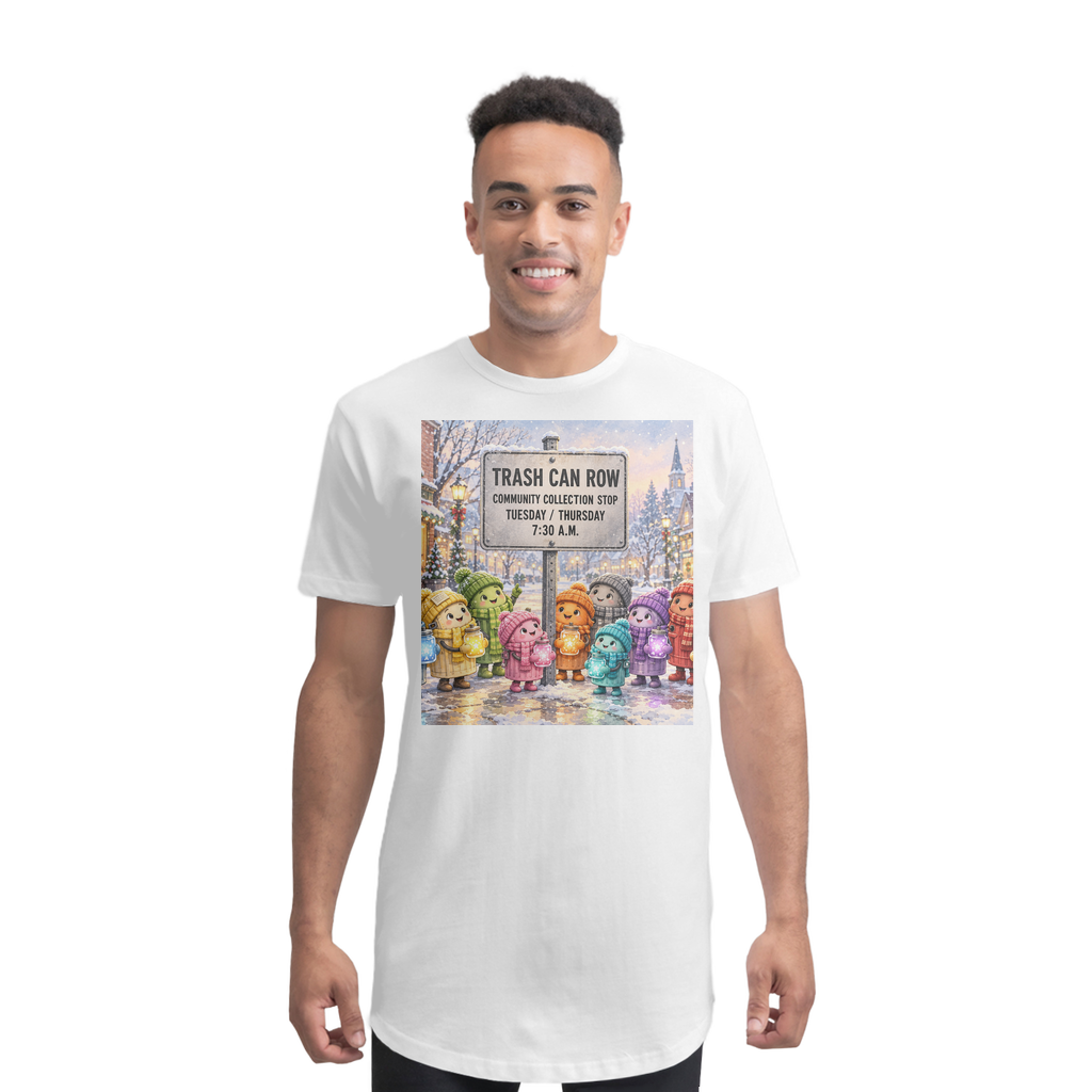 Trash Can Row Premium Long Body T-Shirt