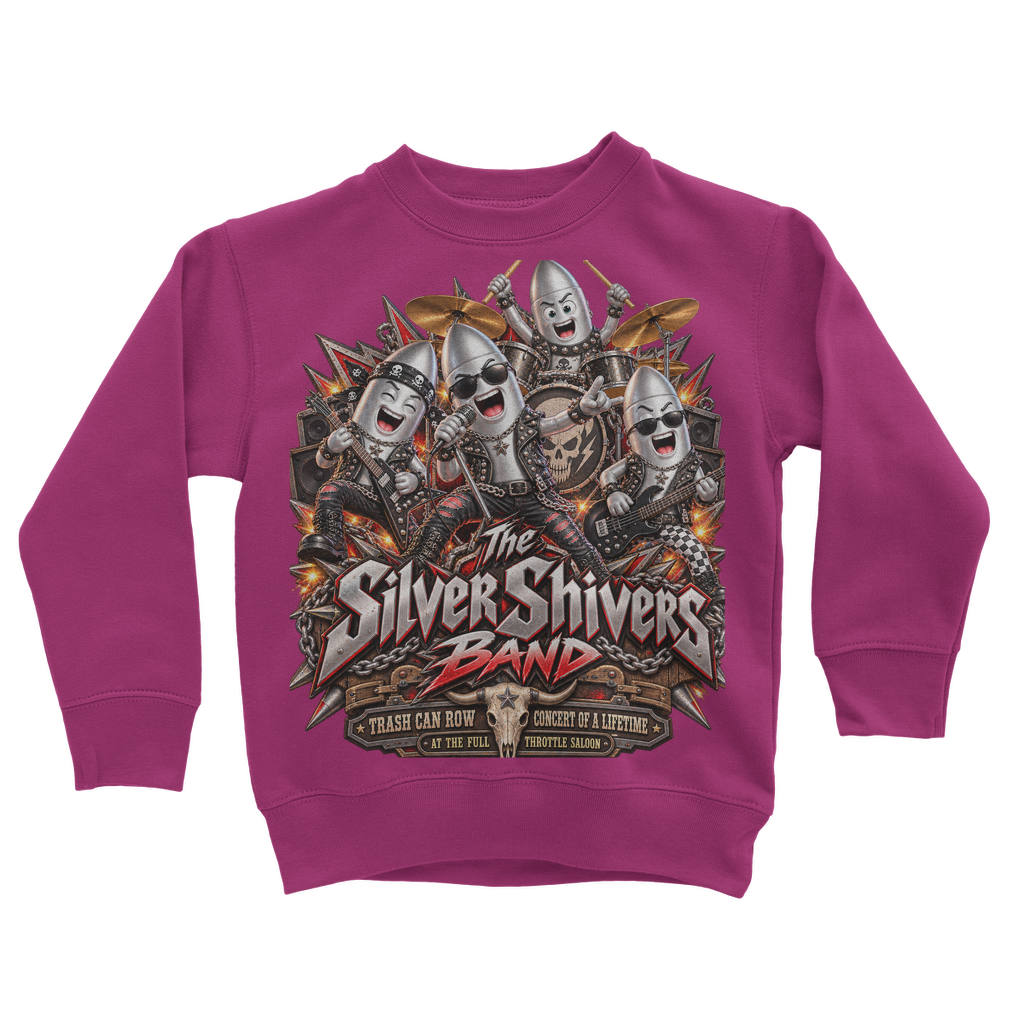 The Silver Shivers Band Classic Kids Sweatshirt