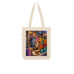 Trash Can Row Organic Tote Bag