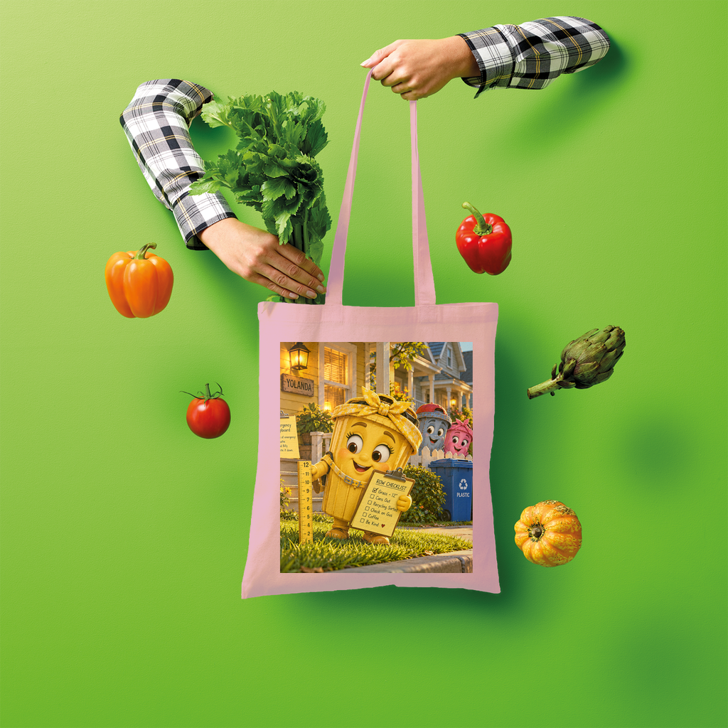 Trash Can Row Shopper Tote Bag