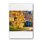 Trash Can Row – Premium Stretched Canvas