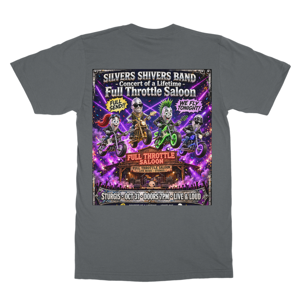 The Silver Shivers Band Classic Heavy Cotton Adult T-Shirt