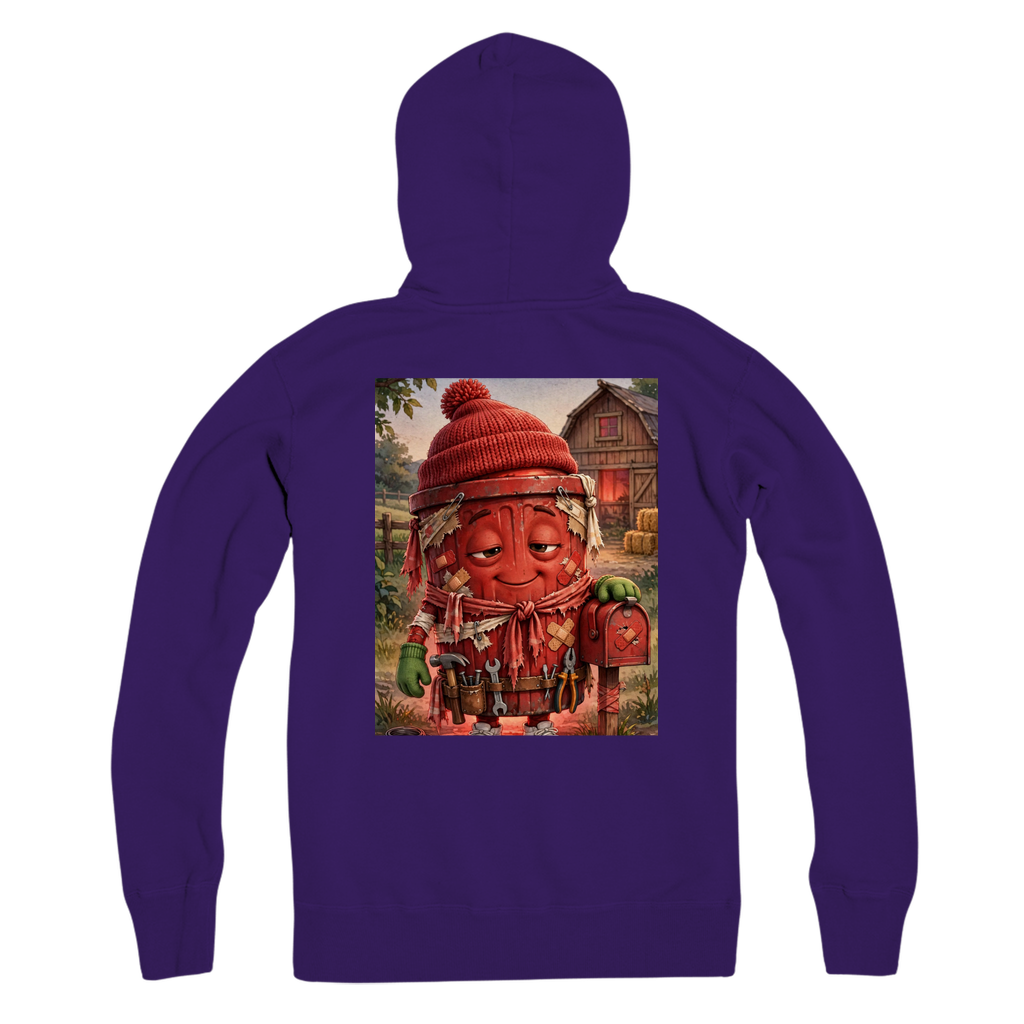 Trash Can Row – Premium Adult Zip Hoodie