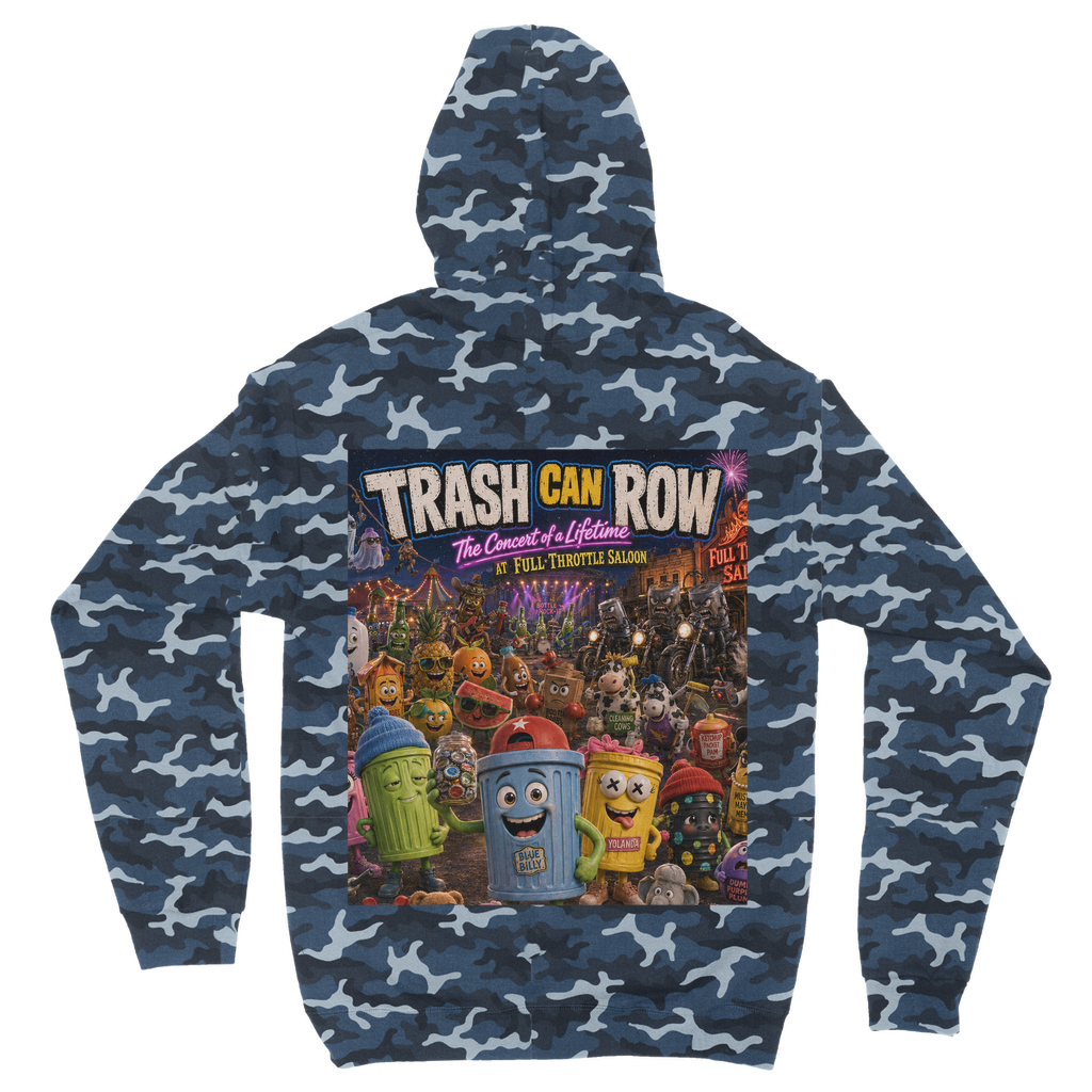 Trash Can Row: Concert for a Lifetime – Camouflage Adult Hoodie