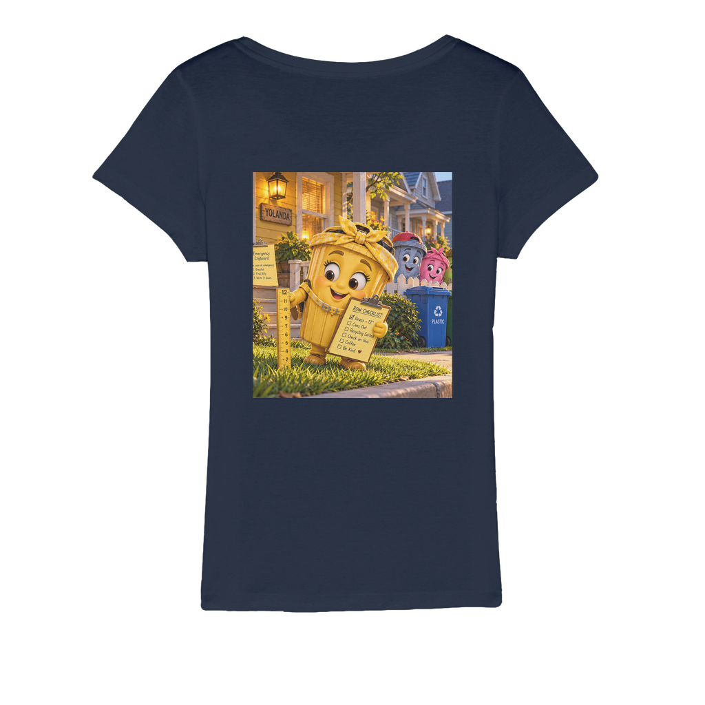 Trash Can Row Organic Jersey Women's T-Shirt