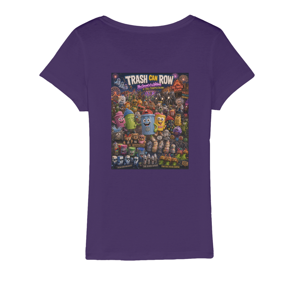 Trash Can Row CONCERT FOR A LIFETIME Organic Jersey Women's T-Shirt