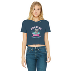 AOC Classic Women's Cropped Raw Edge T-Shirt