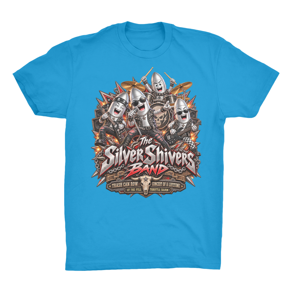 The Silver Shivers Band Organic Adult T-Shirt