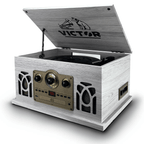 Victor Belmont 8-in-1 Wood Music Center White - Refurbished