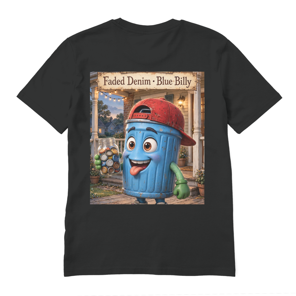 Trash Can Row Premium Organic Adult T-Shirt