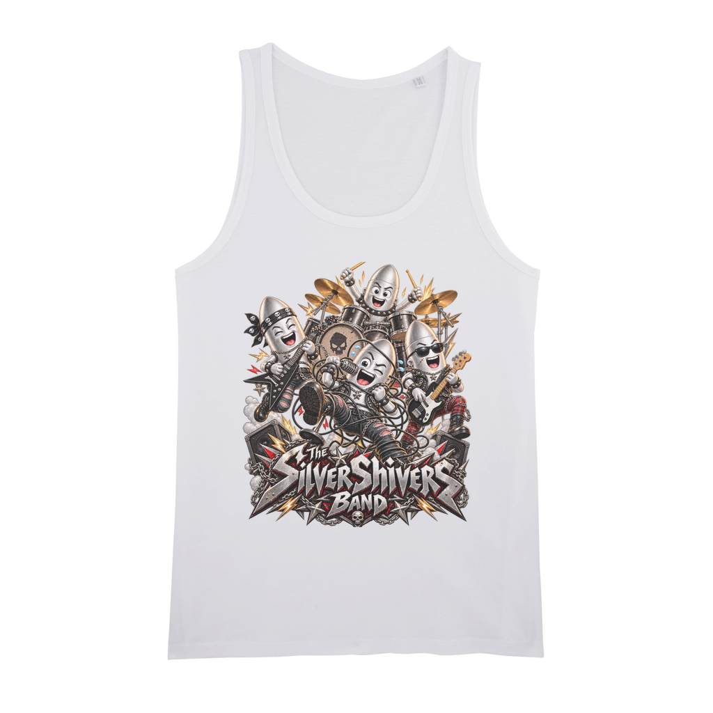 The Silver Shivers Band Organic Jersey Unisex Tank Top