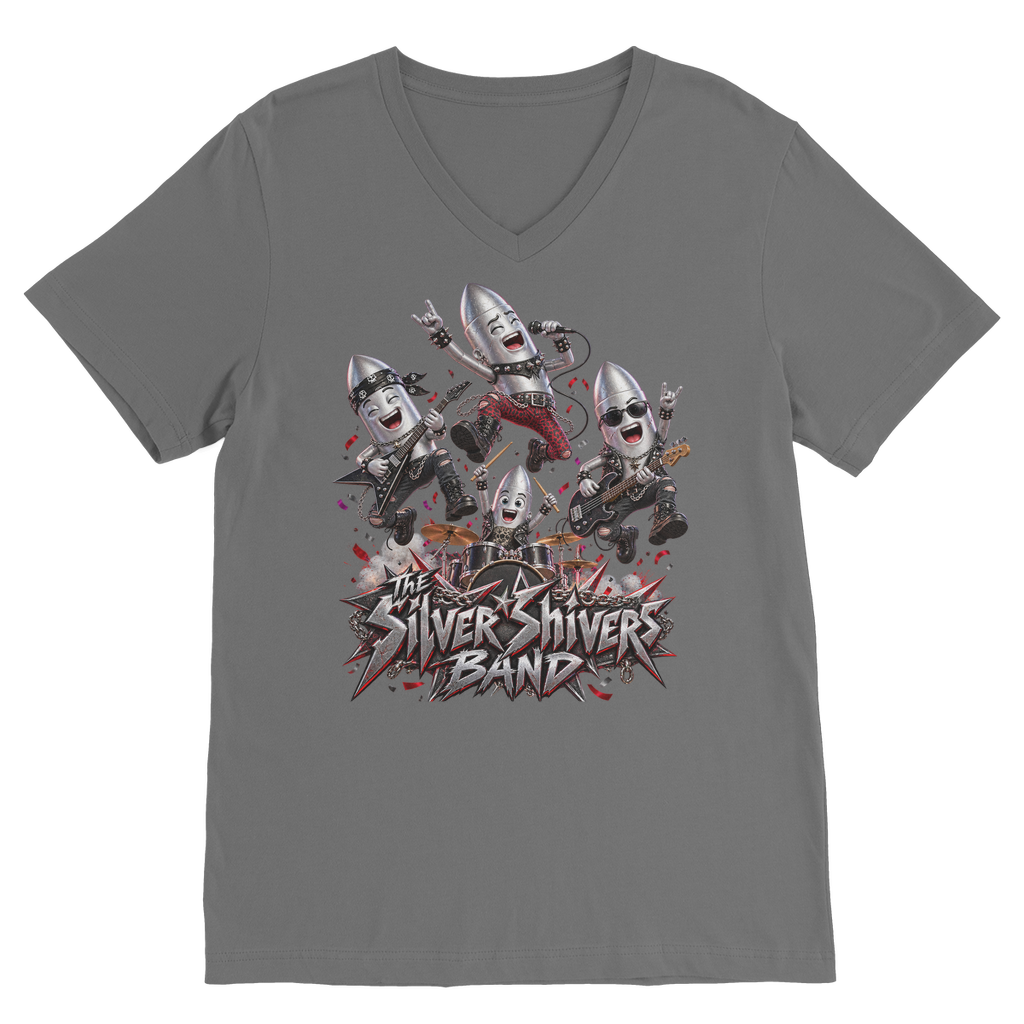 The Silver Shivers Band Classic V-Neck T-Shirt