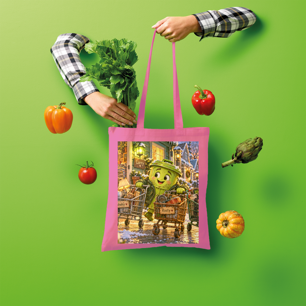 Trash Can Row Shopper Tote Bag