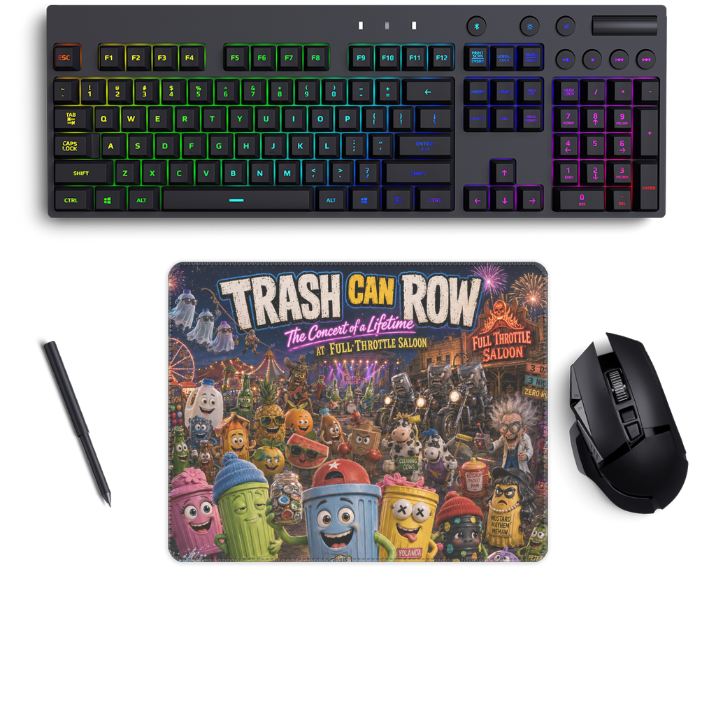 Trash Can Row CONCERT FOR A LIFETIME Medium Gaming Pad