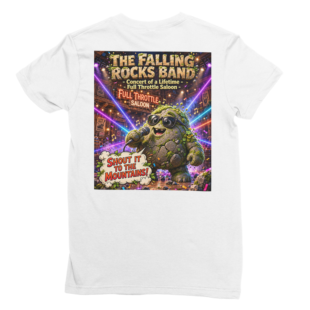 Falling Rocks COllection Premium Jersey Women's T-Shirt