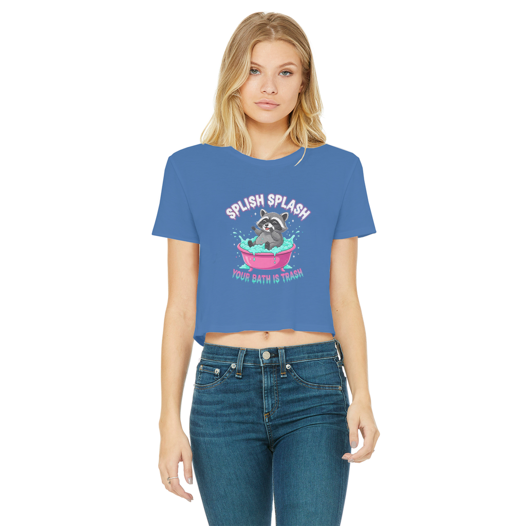 AOC Classic Women's Cropped Raw Edge T-Shirt