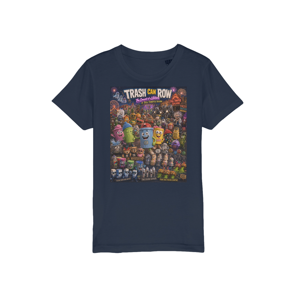 Trash Can Row CONCERT FOR A LIFETIME Organic Jersey Kids T-Shirt
