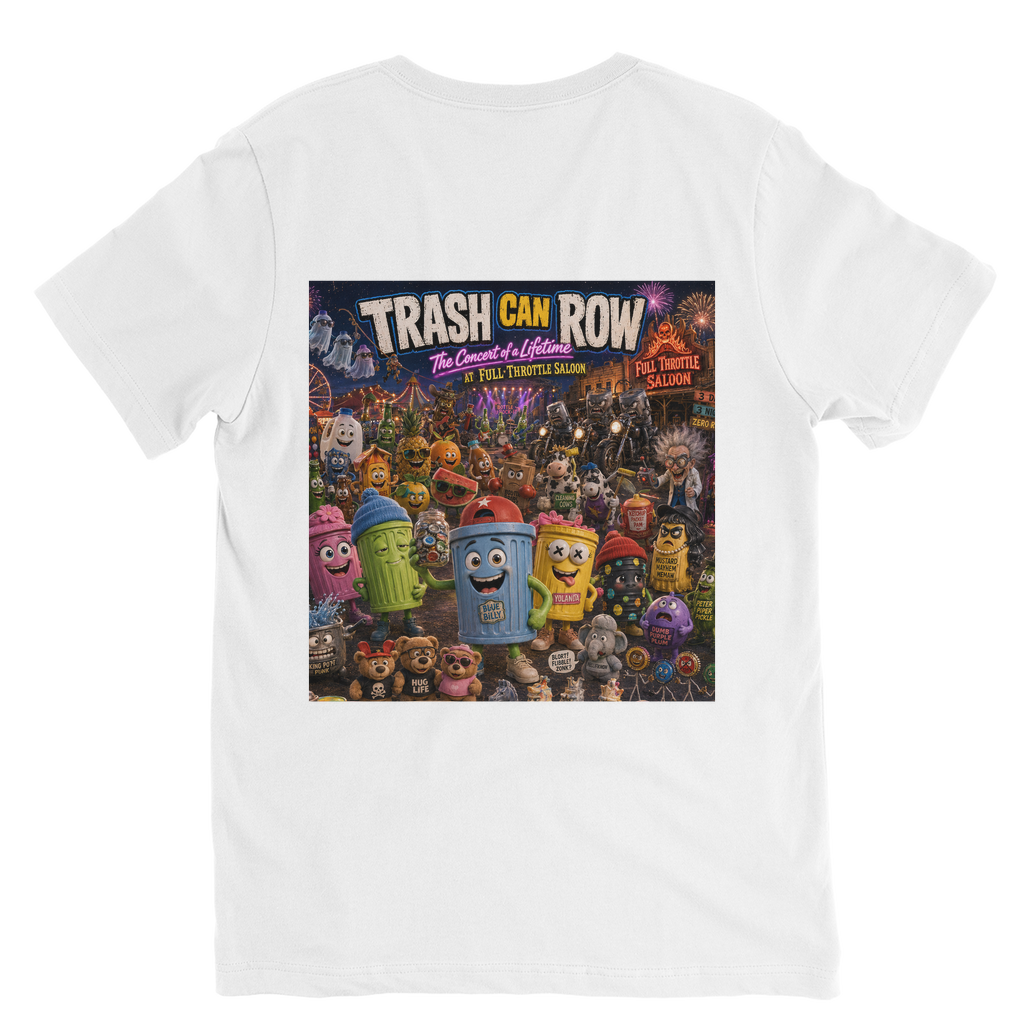 Trash Can Row: Concert for a Lifetime – Premium V-Neck T-Shirt