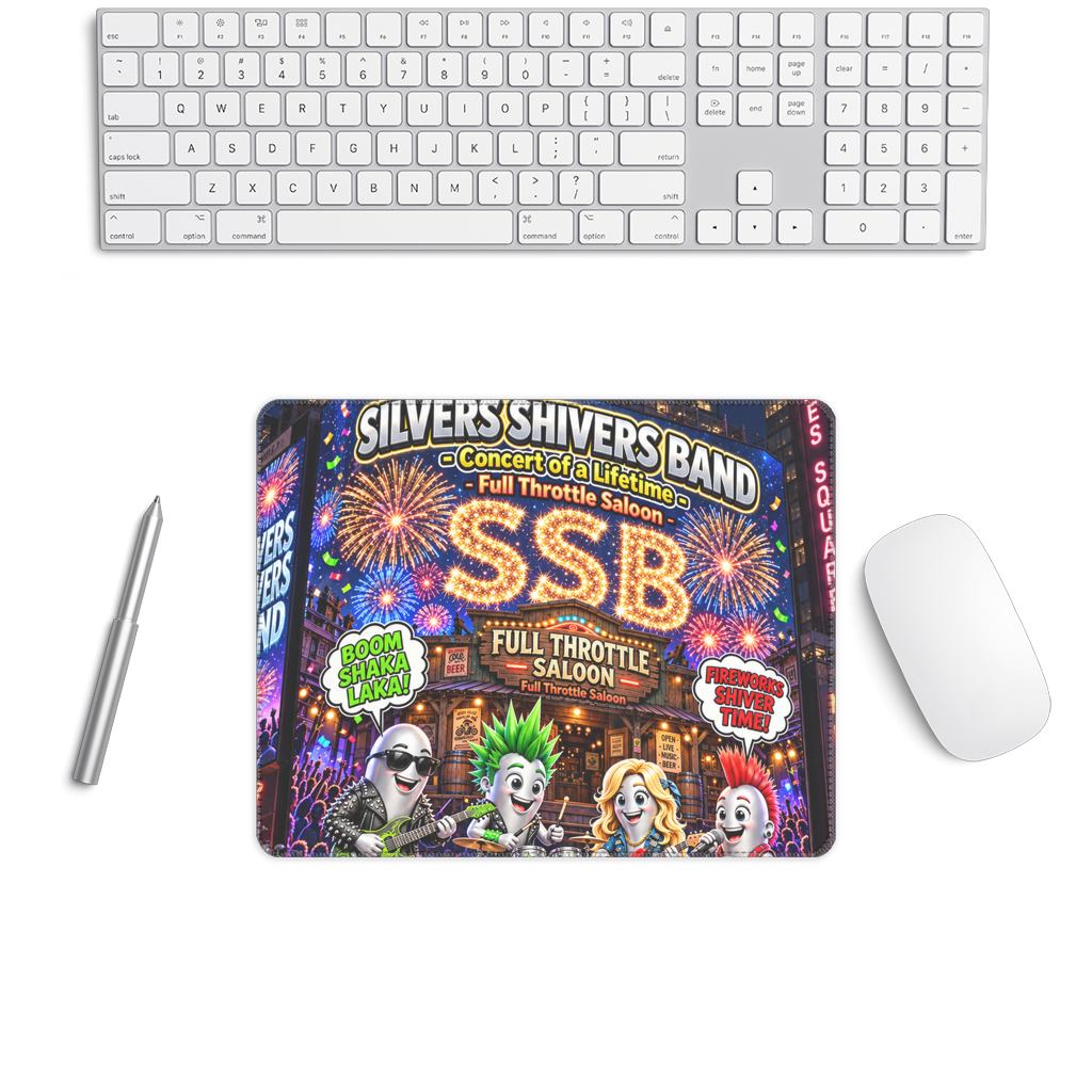 The Silver Shivers Band Medium Gaming Pad